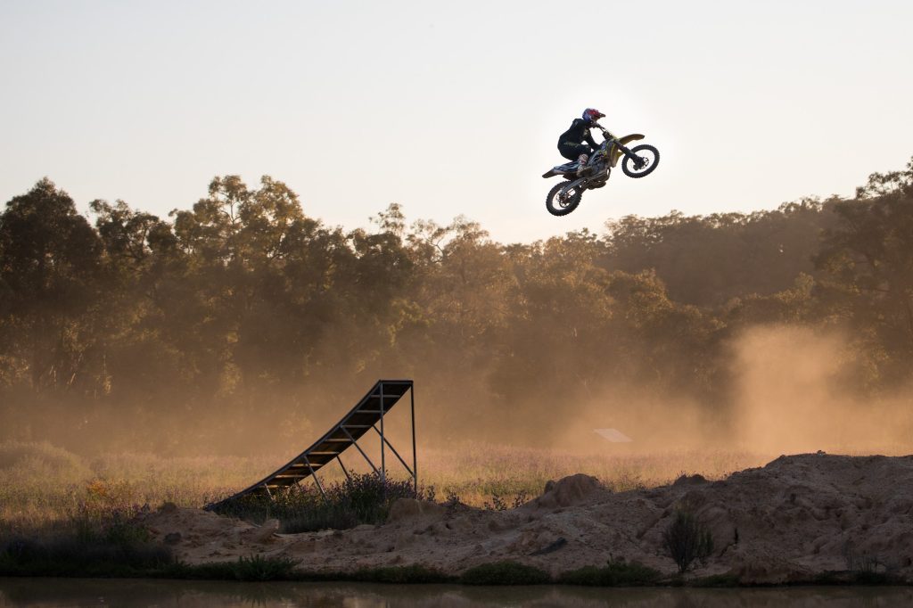 extreme sport, recreational, dust, sunset sky, mid air, engine, stunts, stunt motorcycle, ride, fast