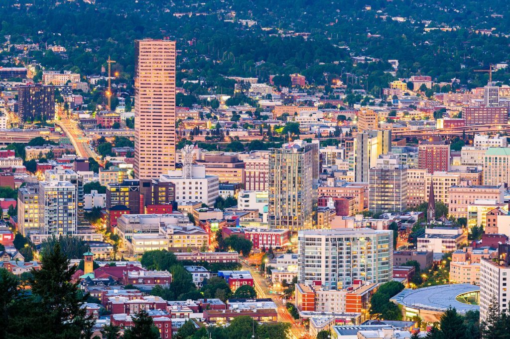 Portland, Oregon, USA Downtown